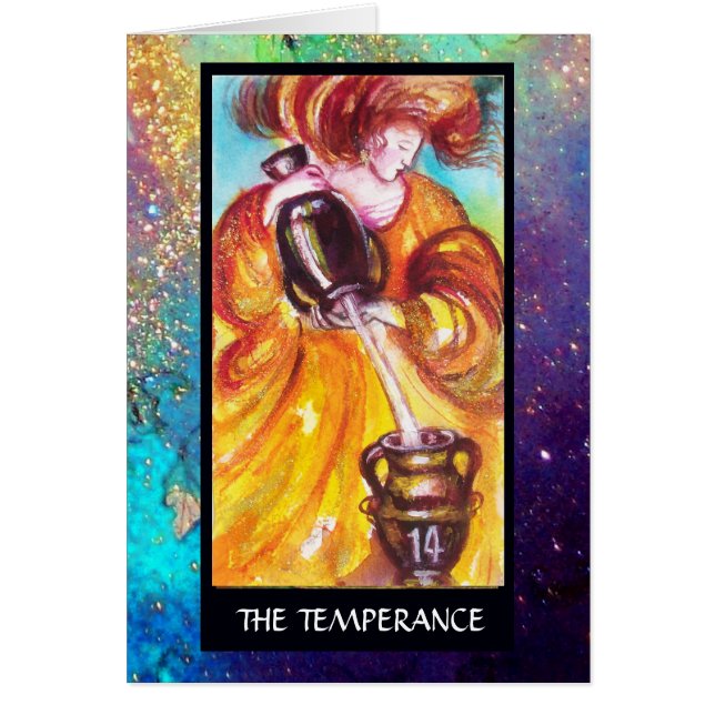 TAROTES DES OMBRES PERDUES / LA TEMPÉRANCE (Devant)