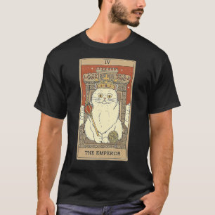 Tarotkarte Der Kaiser und Katze Kosmische Grafik K T-Shirt