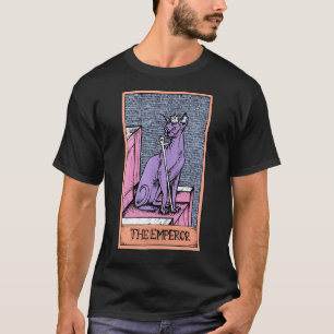 Tarotkarte Der Kaiser und Sphynx-Katze Okkult Graf T-Shirt