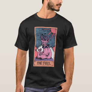 Tarotkarte Der Narr und Sphynx-Katze Okkult Grafik T-Shirt