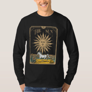Tarotkarte Die Sonne Hellseher Okkult Metaphysi T-Shirt