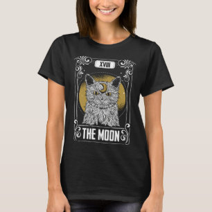 Tarotkarte Gothic Astrologie Okkultismus Der Mond T-Shirt