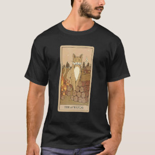Tarotkarte Zehn der Stäbe und Katze Kosmische Graf T-Shirt