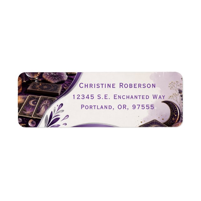 Tarotkarten mit benutzerdefinierter Rücksendeadres (Vorne)