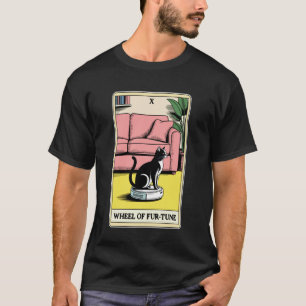 Tarotkarten-Rad des Fur-Tune-Katze-Roboter-Staubsa T-Shirt