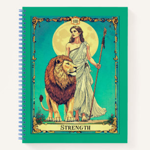 Tarotkartenillustration, Stärkekraft Journal Notizbuch