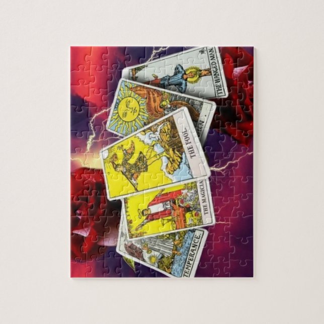 Tarotkartenpuzzlespiel (Vertikal)