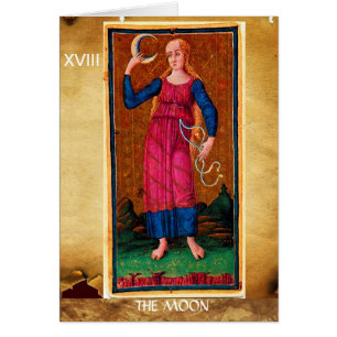 TAROTS ANCIENS RENAISSANCE 18 / LA LUNE