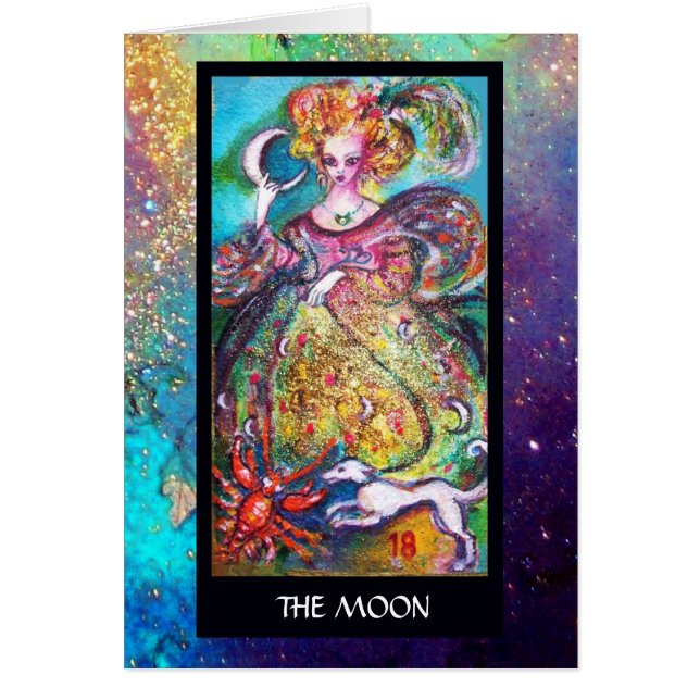 TAROTS DES OMBRES PERDUES / LA DAME DE LA LUNE (Devant)