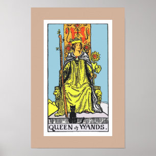 TAROTS/KÖNIGIN DER STÄBE POSTER