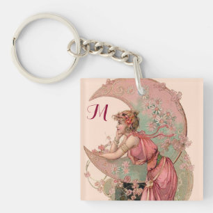 TAROTS / LUNE LADY, FLEURS EN ROSE, MONOGRAMME