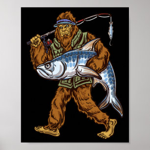 Tarpon-Angeln Bigfoot Angler Poster