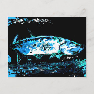 Tarpon Blues Postkarte