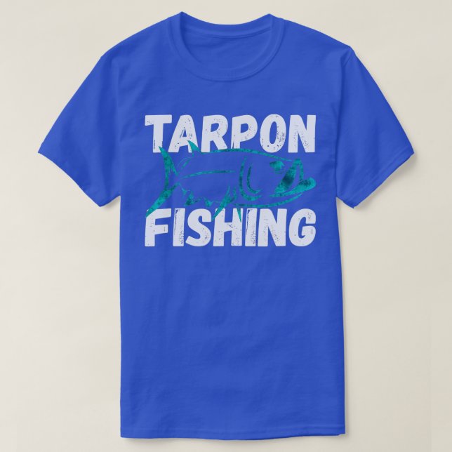 Tarpon Fischen Seefischerei Art Fischer T-Shirt (Design vorne)