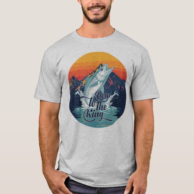 Tarpon Fly Fishing Bow To The King Gift T-Shirt (Vorderseite)