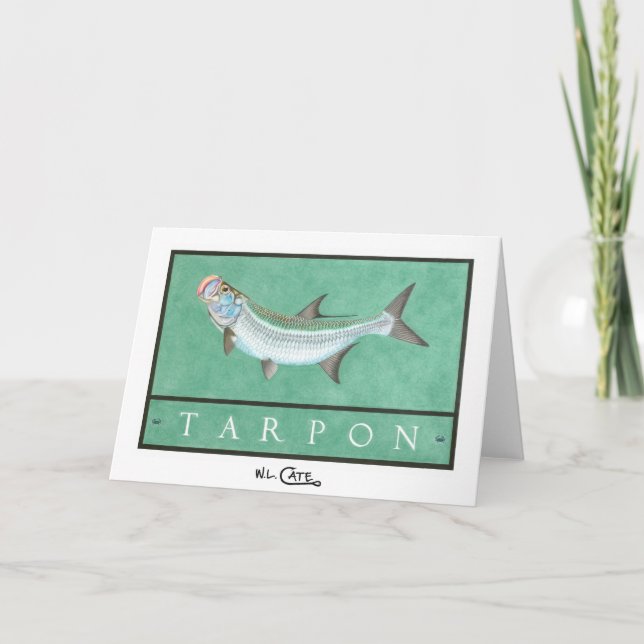 Tarpon Gruß & Mitteilungskarten (Vorderseite)