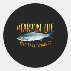 Tarpon Life Hochsee-Salzwasser-Angeln Runder Aufkleber