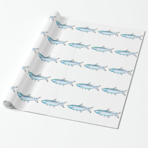 Tarpon-Ozeangamefish-Illustrationsvektor Geschenkpapier