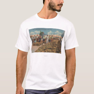 Tarpon Springs, FL - Szene des Schwamm-Austausches T-Shirt