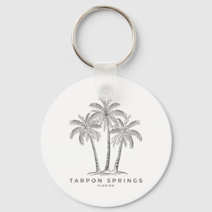 Tarpon Springs Florida Fl Strandurlaub Palmenbaum Schlüsselanhänger
