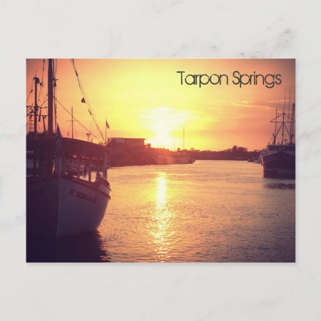 Tarpon Springs Postkarte (Vorderseite)