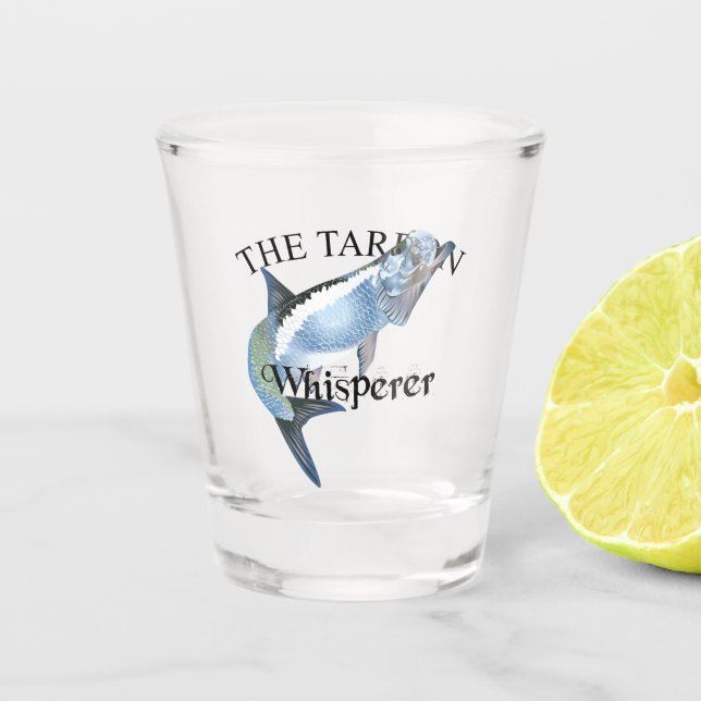 Tarpon Whisperer Schnapsglas (Vorderseite)