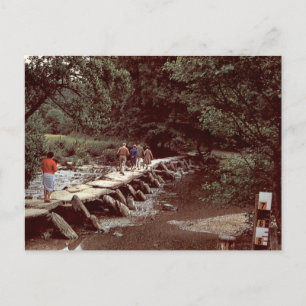 Tarr Steps Exmoor Antike Steinbrücke Postkarte