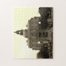 Tarrant County Courthouse Southwest SideBlackWhite