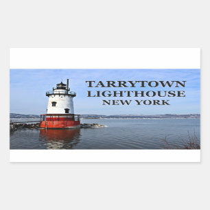Tarrytown Leuchtturm, New- Yorkaufkleber Rechteckiger Aufkleber