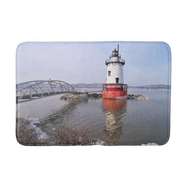 Tarrytown Leuchtturm, New- Yorkbad-Matte Badematte (Vorderseite)