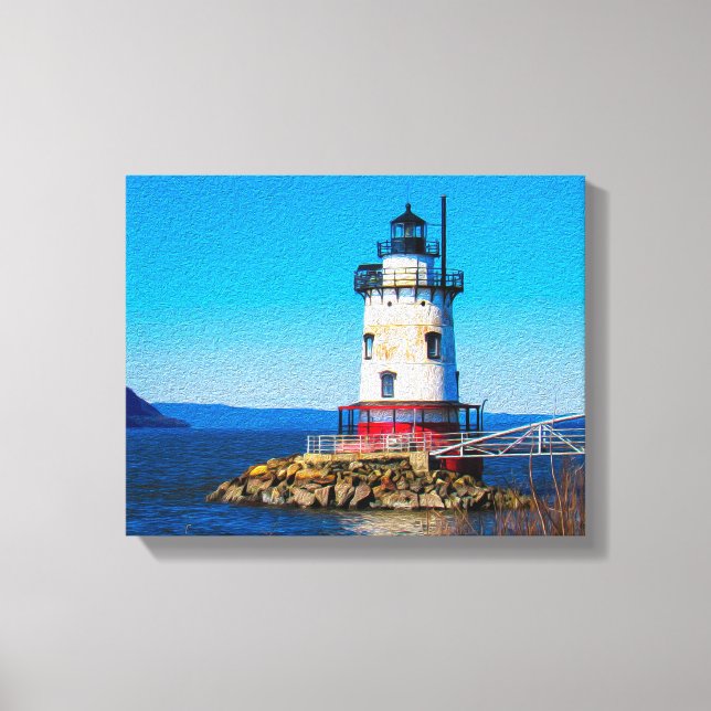 Tarrytown Lighthouse Leinwanddruck (Vorderseite)
