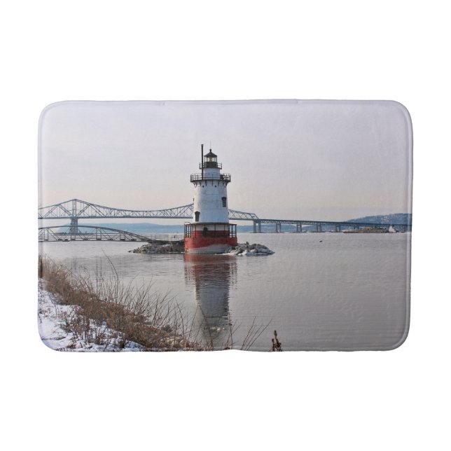 Tarrytown Lighthouse, New York Bath Mat Badematte (Vorderseite)
