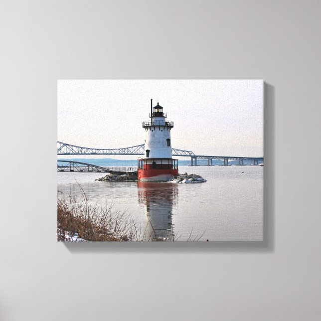 Tarrytown Lighthouse, New York Canvas Print Leinwanddruck (Vorderseite)