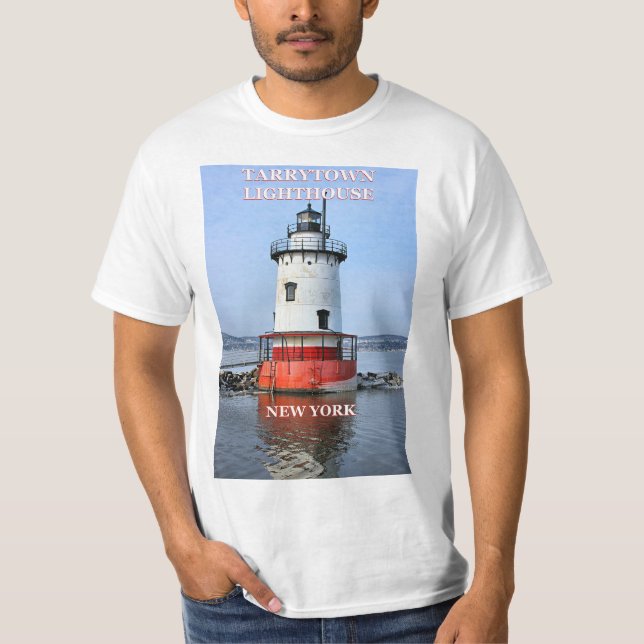 Tarrytown Lighthouse, New Yorker T - Shirt (Vorderseite)