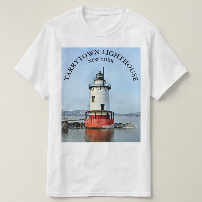 Tarrytown Lighthouse, New Yorker T - Shirt (Design vorne)