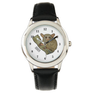 Tarsier Cartoon Illustration Armbanduhr