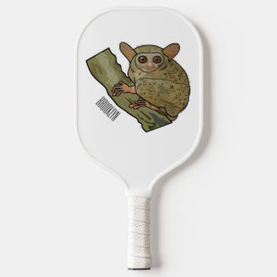 Tarsier Cartoon Illustration Pickleball Schläger
