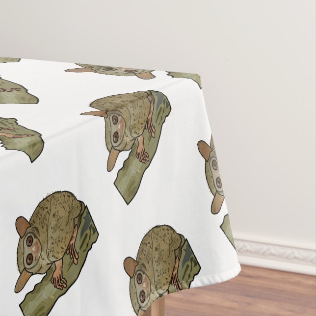 Tarsier Cartoon Illustration Tischdecke (Beispiel)