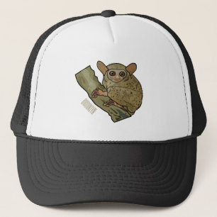 Tarsier Cartoon Illustration Truckerkappe
