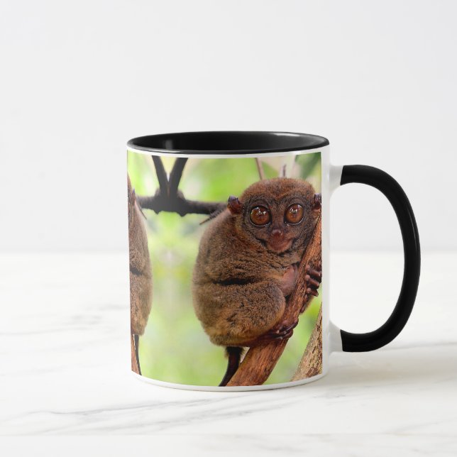 Tarsier Schwarz-Griff-Tasse Tasse (Rechts)