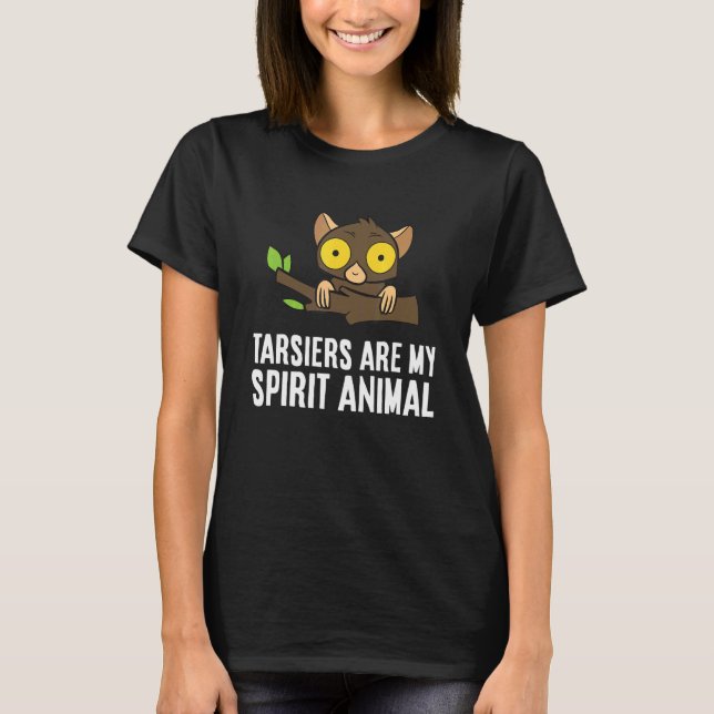 Tarsier sind mein Geist Affen Ape Tarsier T-Shirt (Vorderseite)