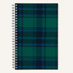 Tartan 5,5" x 8,5" SpiralNotebukoch Notizbuch