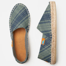 Tartan à carreaux - Vert ardoise et Bleu marine