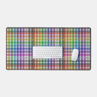 Tartan Arc-en-ciel - Tapis de Bureau