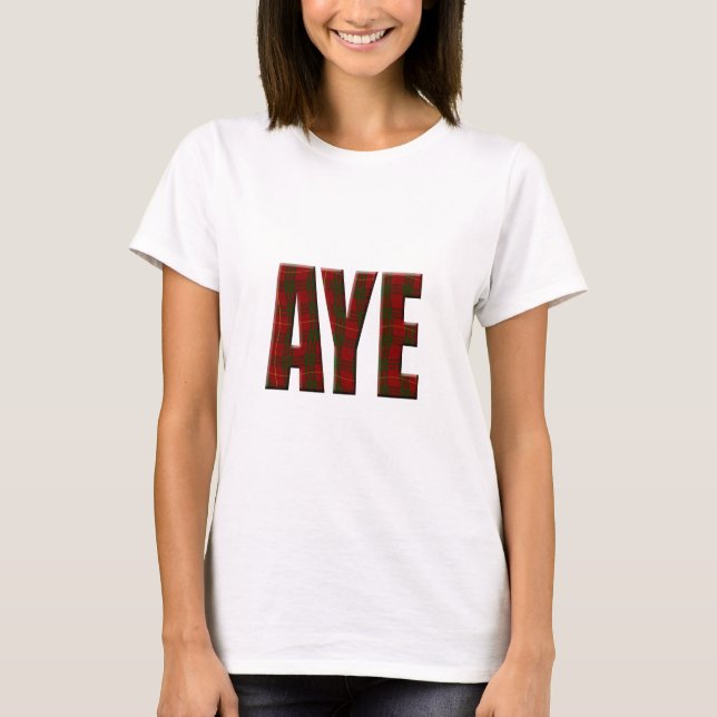 Tartan Aye T-Shirt (Vorderseite)