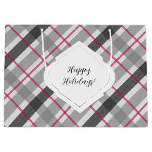 Tartan Balmoral Black Gray Burgundy