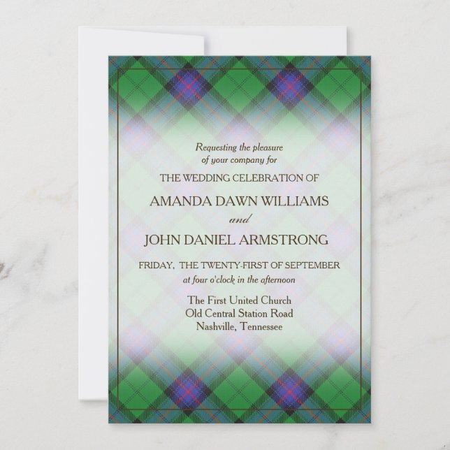 Tartan Beauty Clan Armstrong Kariert (Vorderseite)
