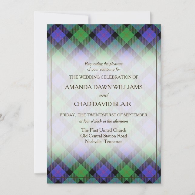 Tartan Beauty Clan Blair Scottish Kariert (Vorderseite)