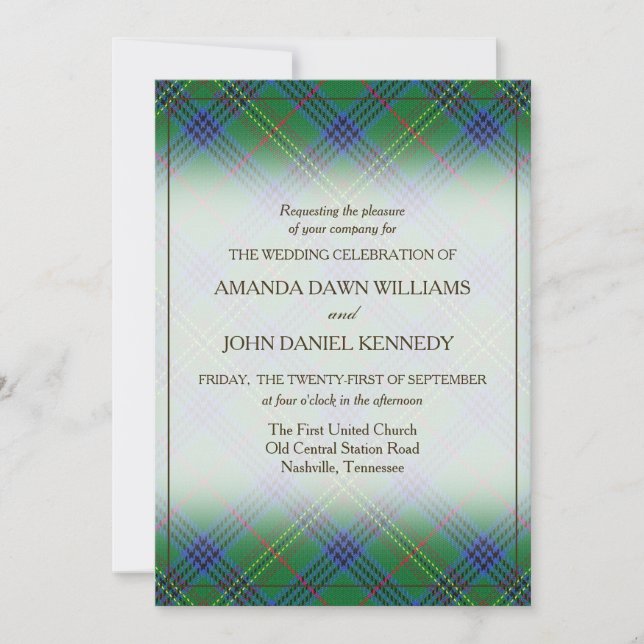 Tartan Beauty Clan Kennedy Scottish Kariert (Vorderseite)