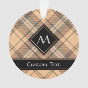 Tartan beige et marron